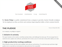 Tablet Screenshot of hackerpledge.org